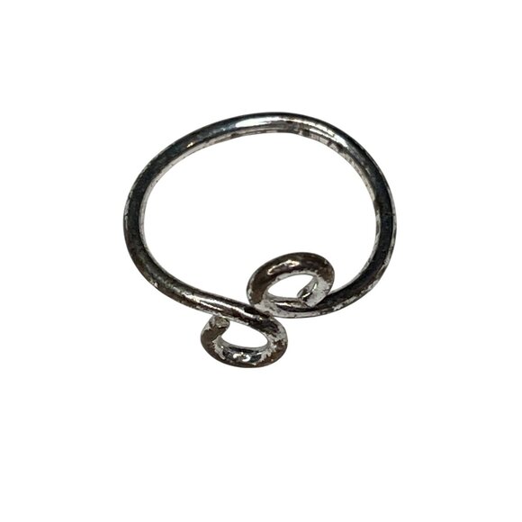 Adjustable Silver Infinity Knot Open Ring Size 5.5 A125 - Picture 6 of 6